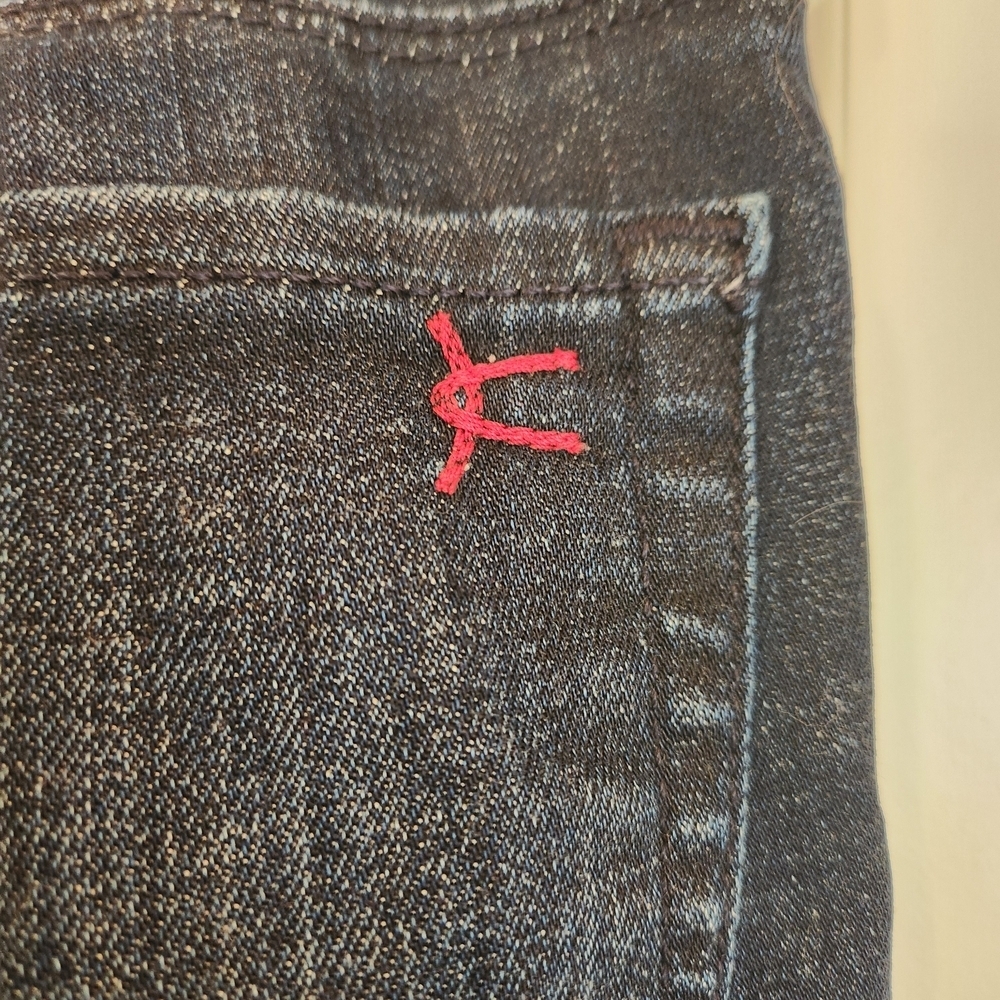 David Kahn Los Angeles Dark Wash Nikki Ankle Zip Jeans Size 30 Mid-Rise Skinny - Picture 8 of 14